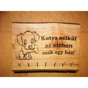 Kutyabarát fali kulcstartó