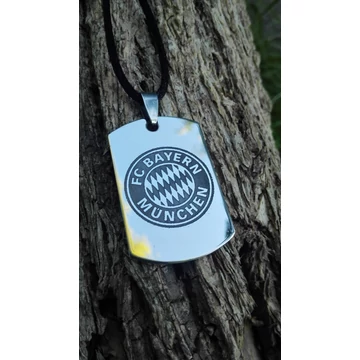 Egyedi rozsdamentes acél medál – nyaklánc vagy kulcstartó