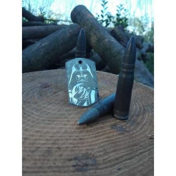 Egyedi rozsdamentes acél medál – nyaklánc vagy kulcstartó