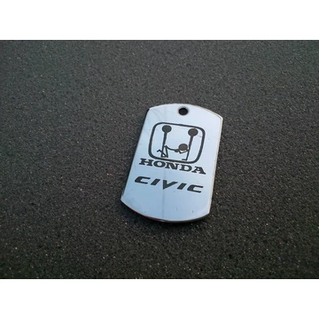 Egyedi rozsdamentes acél medál – nyaklánc vagy kulcstartó