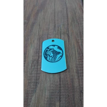 Egyedi rozsdamentes acél medál – nyaklánc vagy kulcstartó