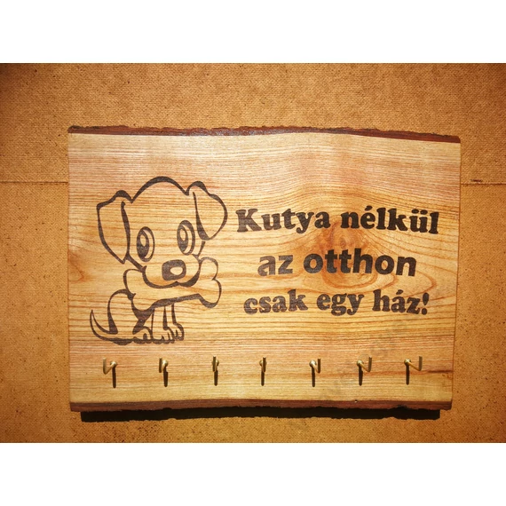 Kutyabarát fali kulcstartó