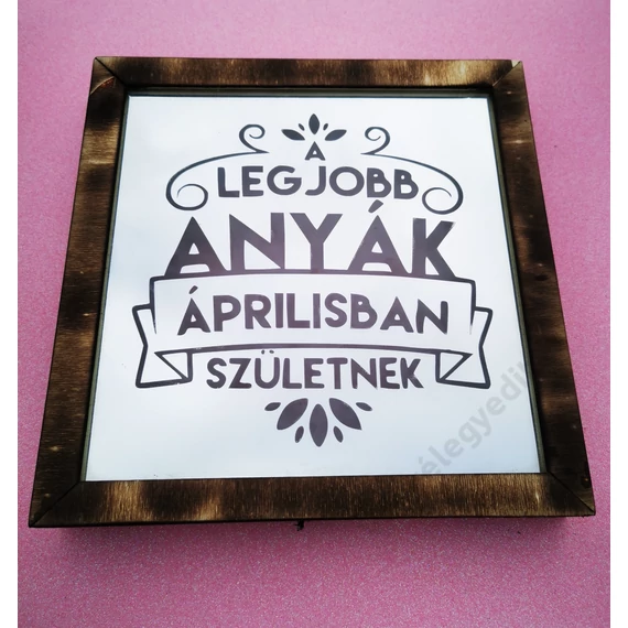 "Legjobb anyák" gravírozott tükör