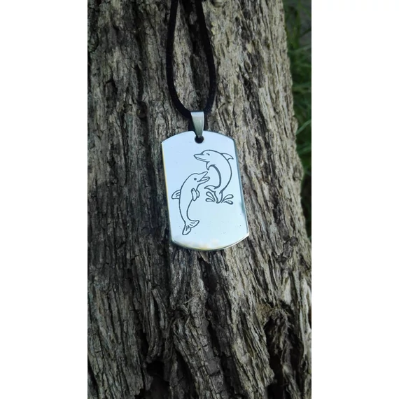 Egyedi rozsdamentes acél medál – nyaklánc vagy kulcstartó