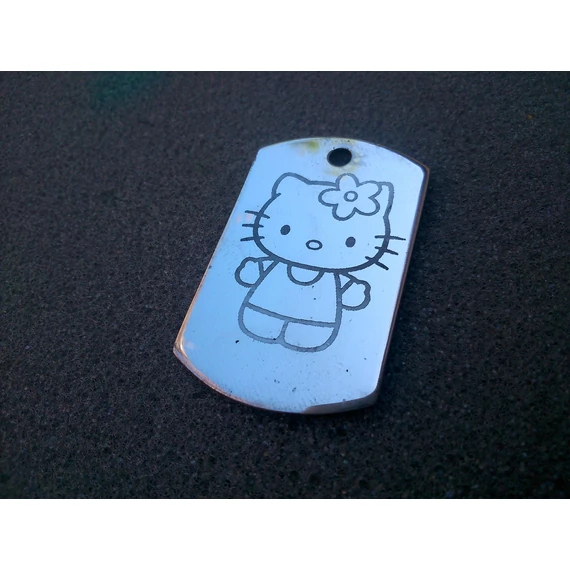 Egyedi rozsdamentes acél medál – nyaklánc vagy kulcstartó